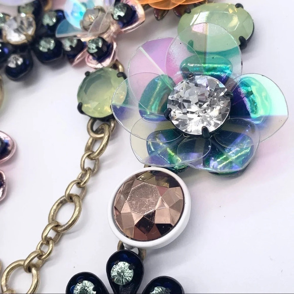 J. Crew Sequin Brulee Flower Necklace - Picture 4 of 11